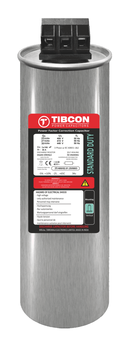 25 KVAR 400-415-440 V CYLINDER