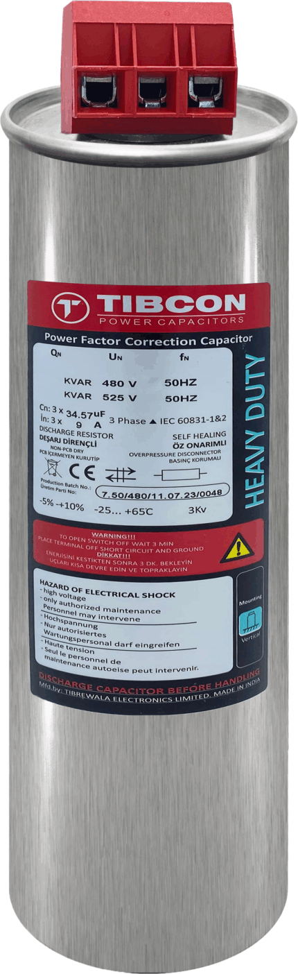 7.5 KVAR 480-525V CYLINDER